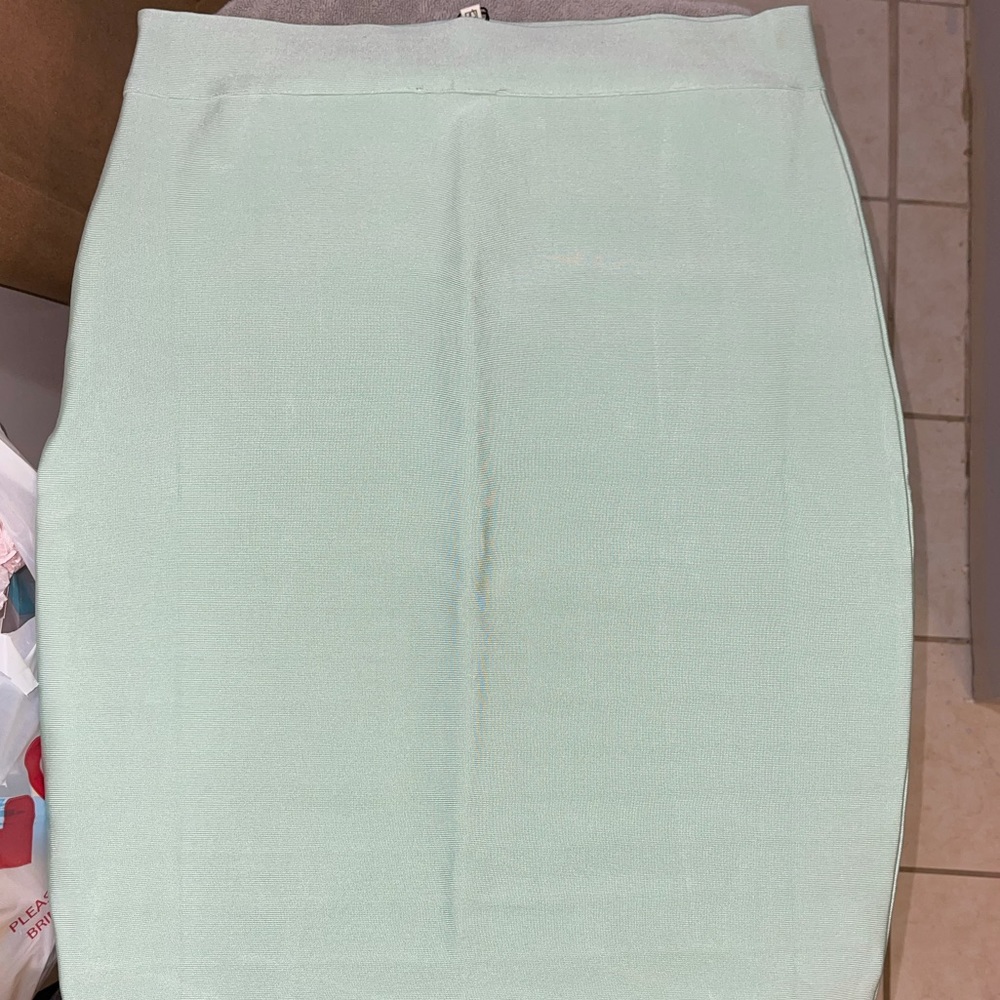 Mint Green Pencil Skirt